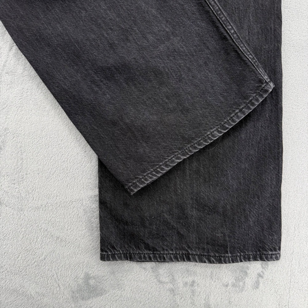 Rag & Bone Lori Mid-Rise Wide Leg Jeans Senoia Black Grey Women's Size 27 NEW - Picture 11 of 16